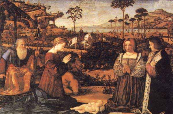 Vittore Carpaccio Holy Family and donors